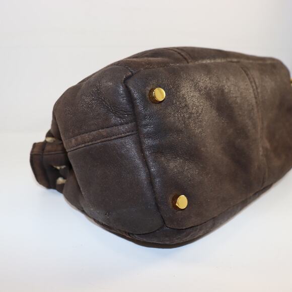Handmade Shearling Bag from Repurposed Coat - Picture 6 of 7